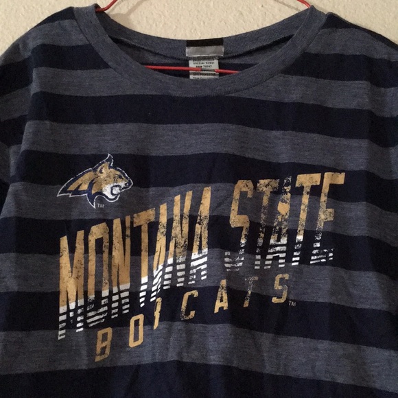 Montana State Bobcats Blue Short Sleeve Tee Size M - Picture 2 of 12